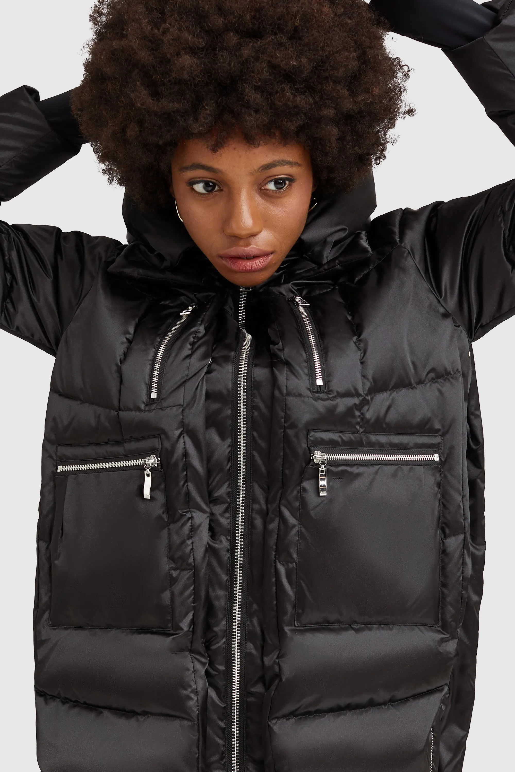 092 Cosmos Shiny Puffer Down Coat