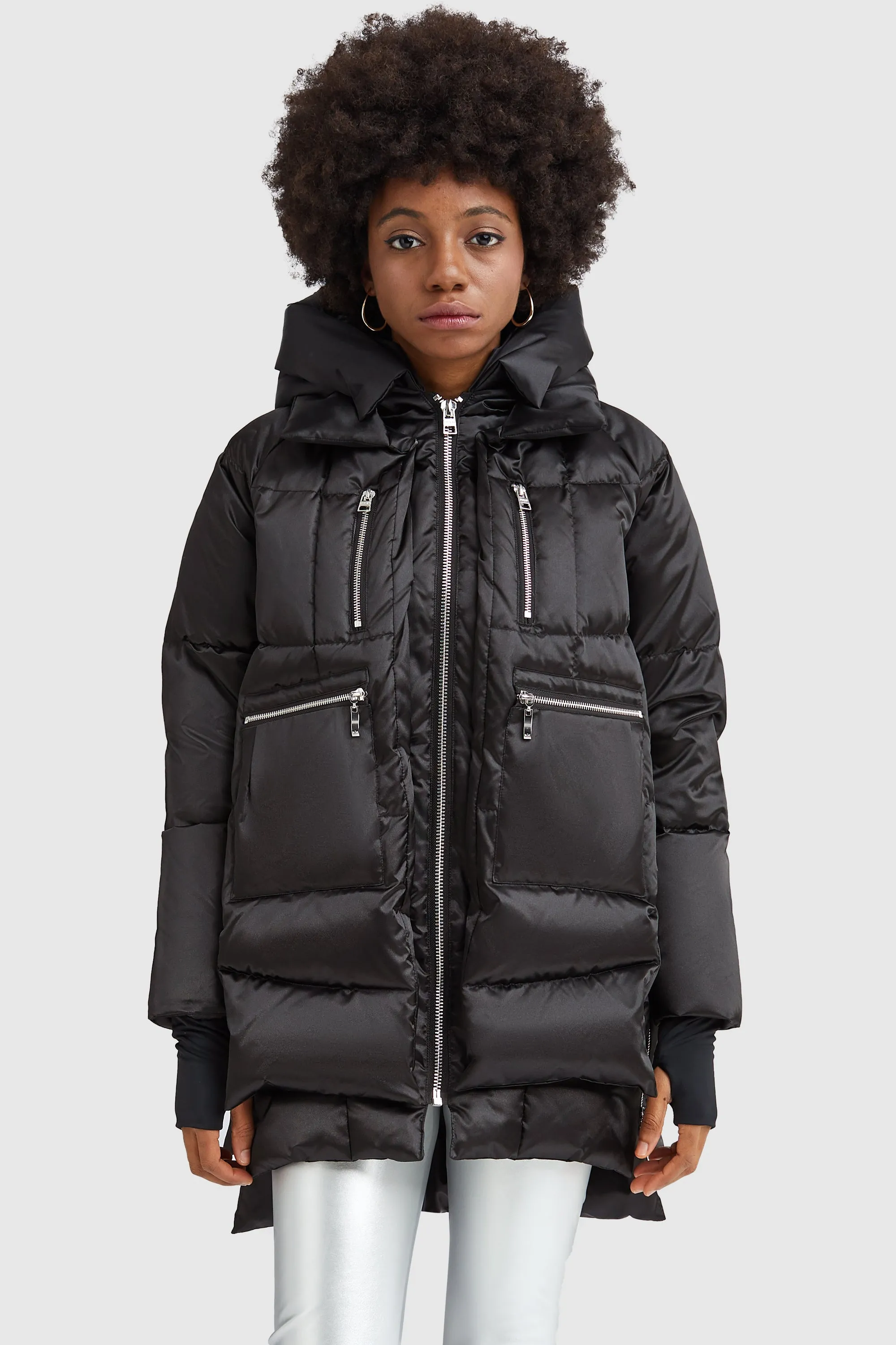 092 Cosmos Shiny Puffer Down Coat