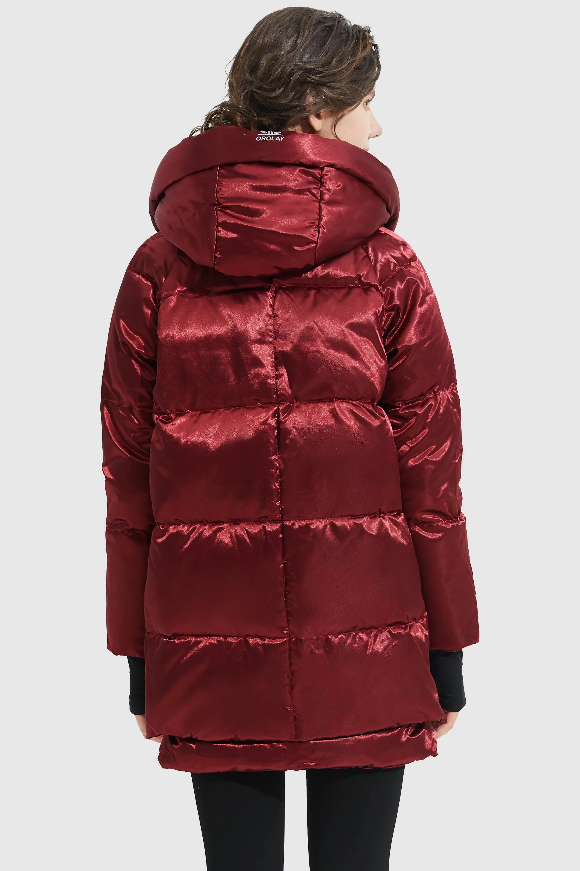 092 Cosmos Shiny Puffer Down Coat