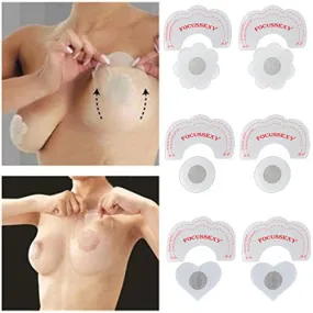 10 x Nipple Pasties Nippleless Cover & 10 x Bra Lift Tape Adhesive Disposable