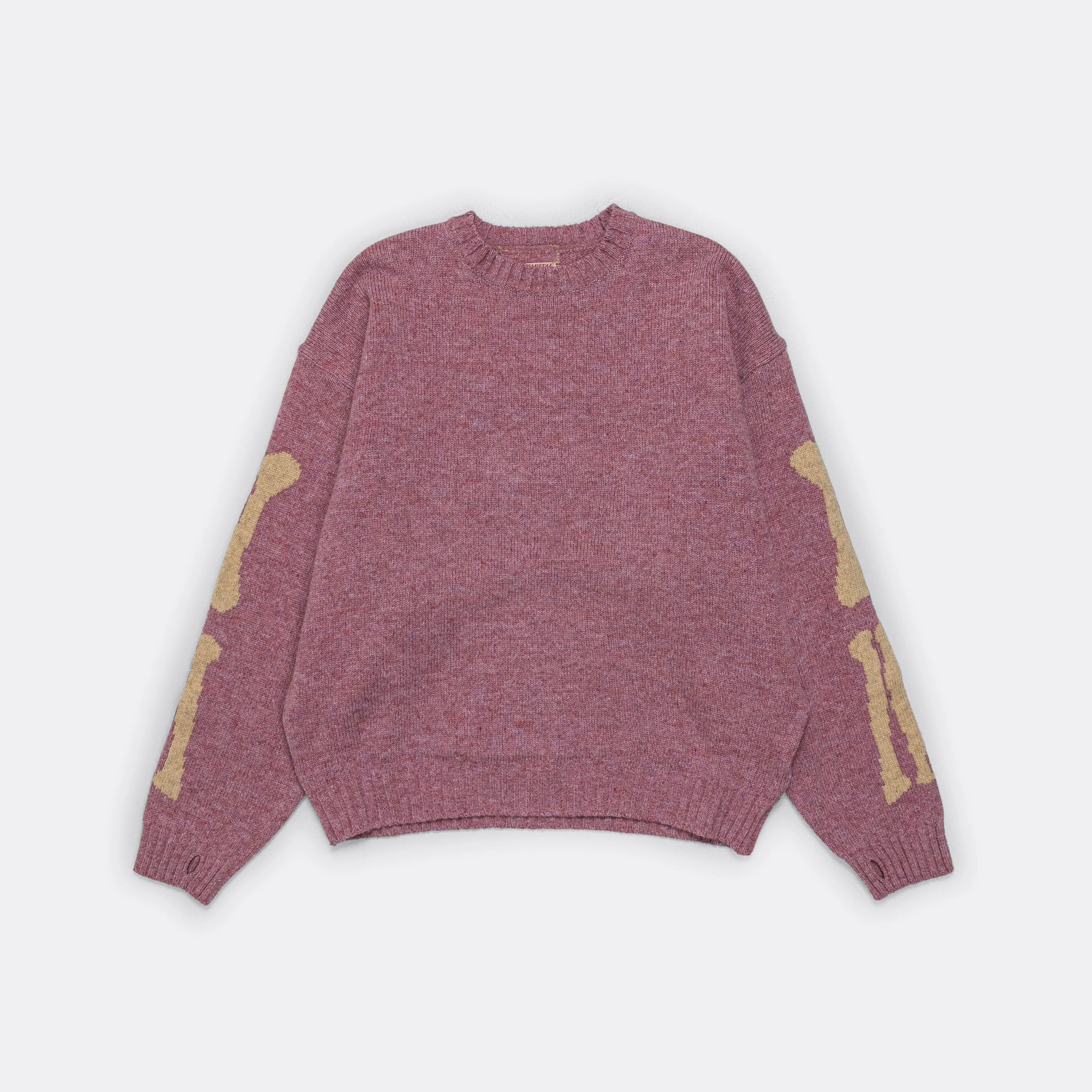 5G Wool BONE Crew Sweater - Light Purple