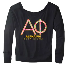 Alpha Phi Rose Floral Sweater