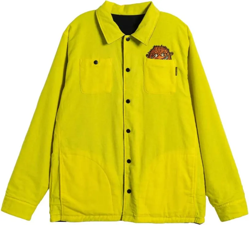 Antihero Grimple Stix Reversible Jacket / Black / Yellow