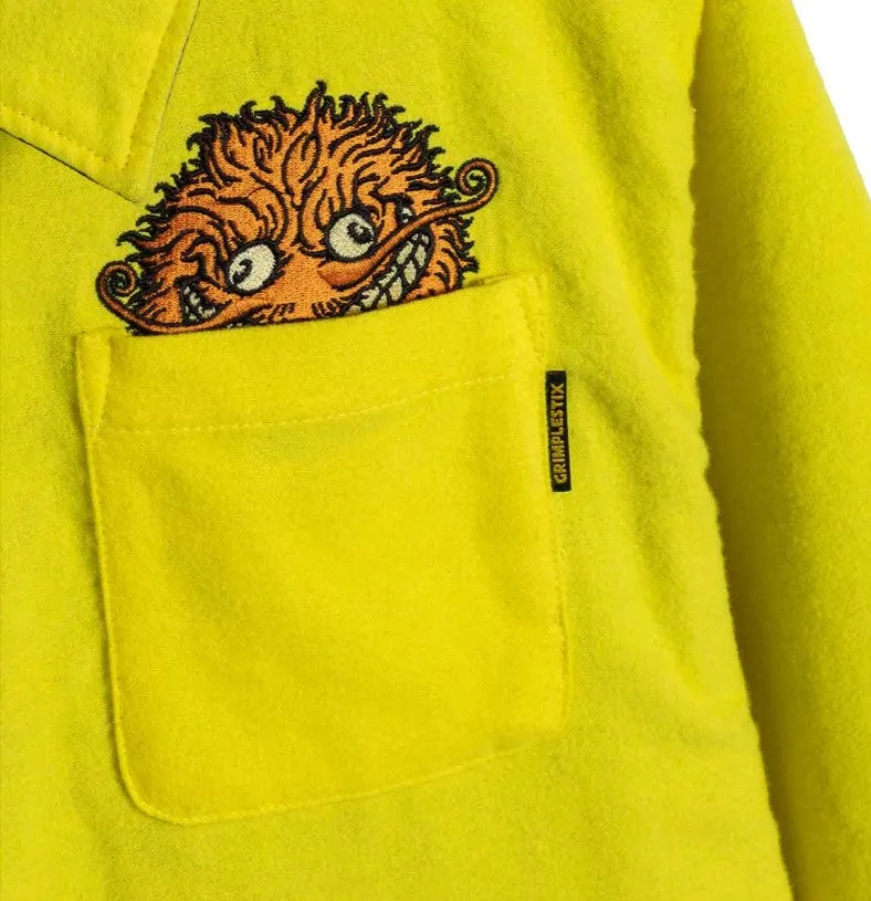 Antihero Grimple Stix Reversible Jacket / Black / Yellow