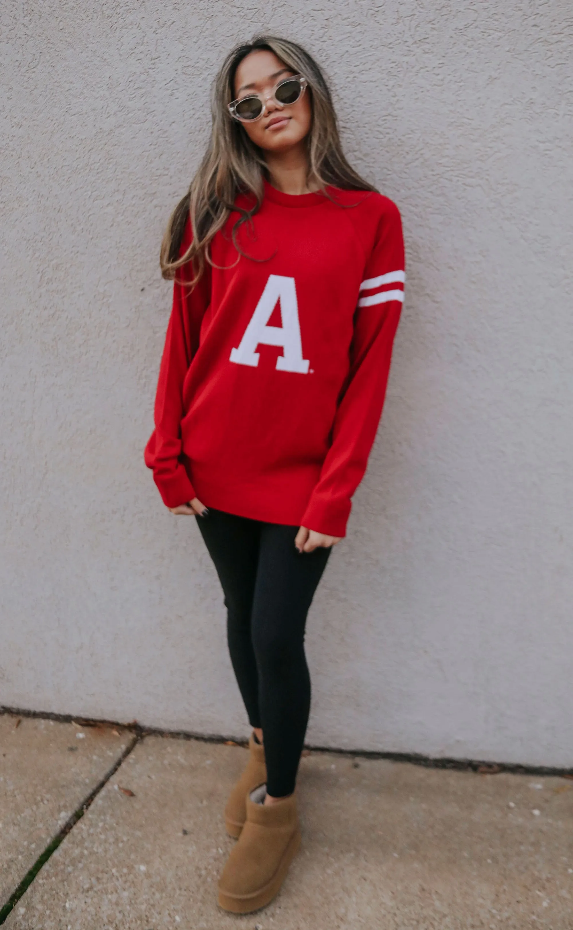 arkansas razorback block a sweater