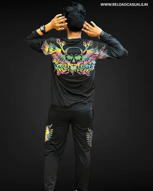 Back Skull Reload Reflector Full Track Suit - Combo