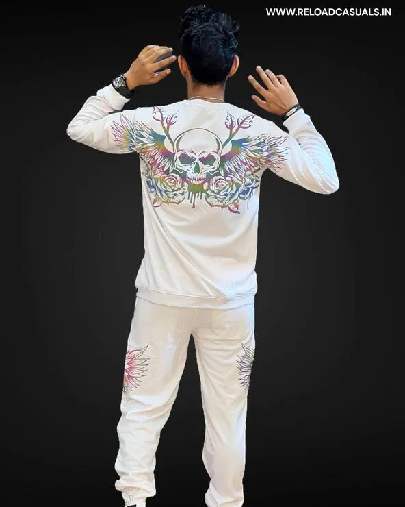 Back Skull Reload Reflector Full Track Suit - Combo