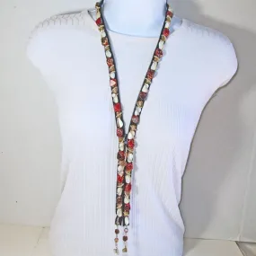 Bernice Beaded Zipper Necklace