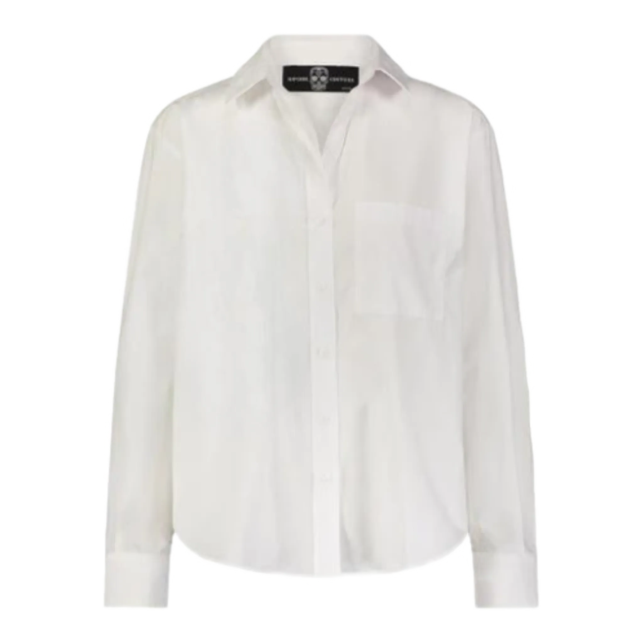 Big Skull White Button Down