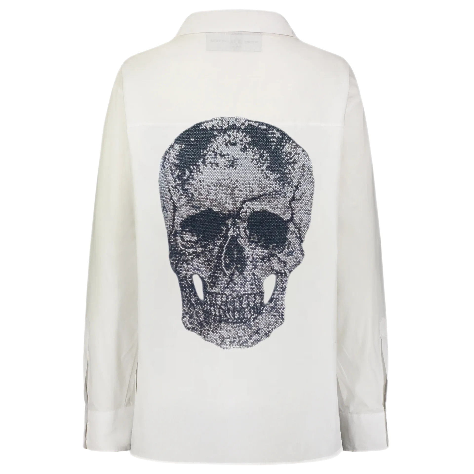 Big Skull White Button Down