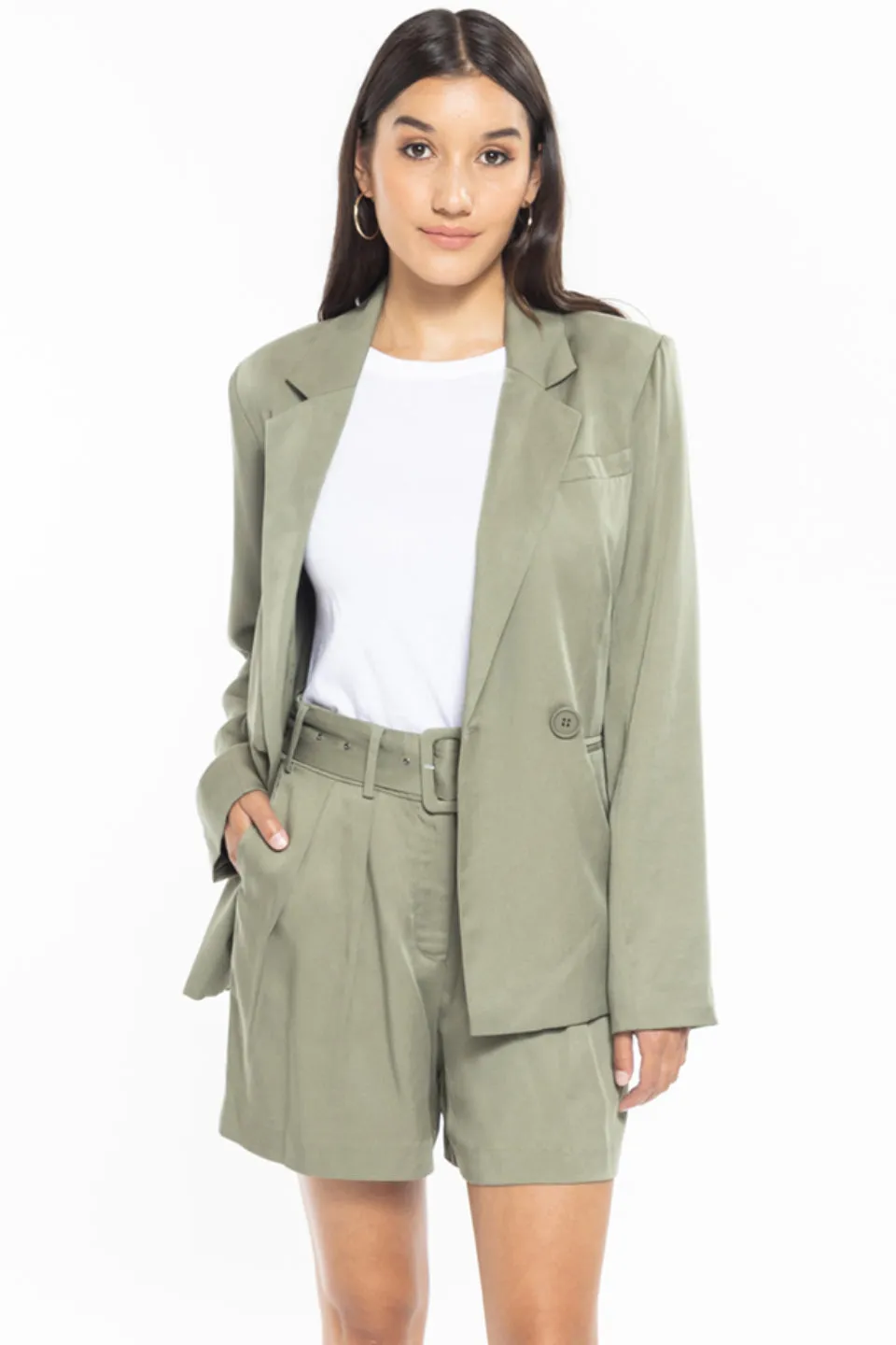 Brave Sage Boyfriend Blazer