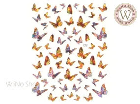 Butterfly Holographic Adhesive Nail Art Sticker - 1 pc (WB09)