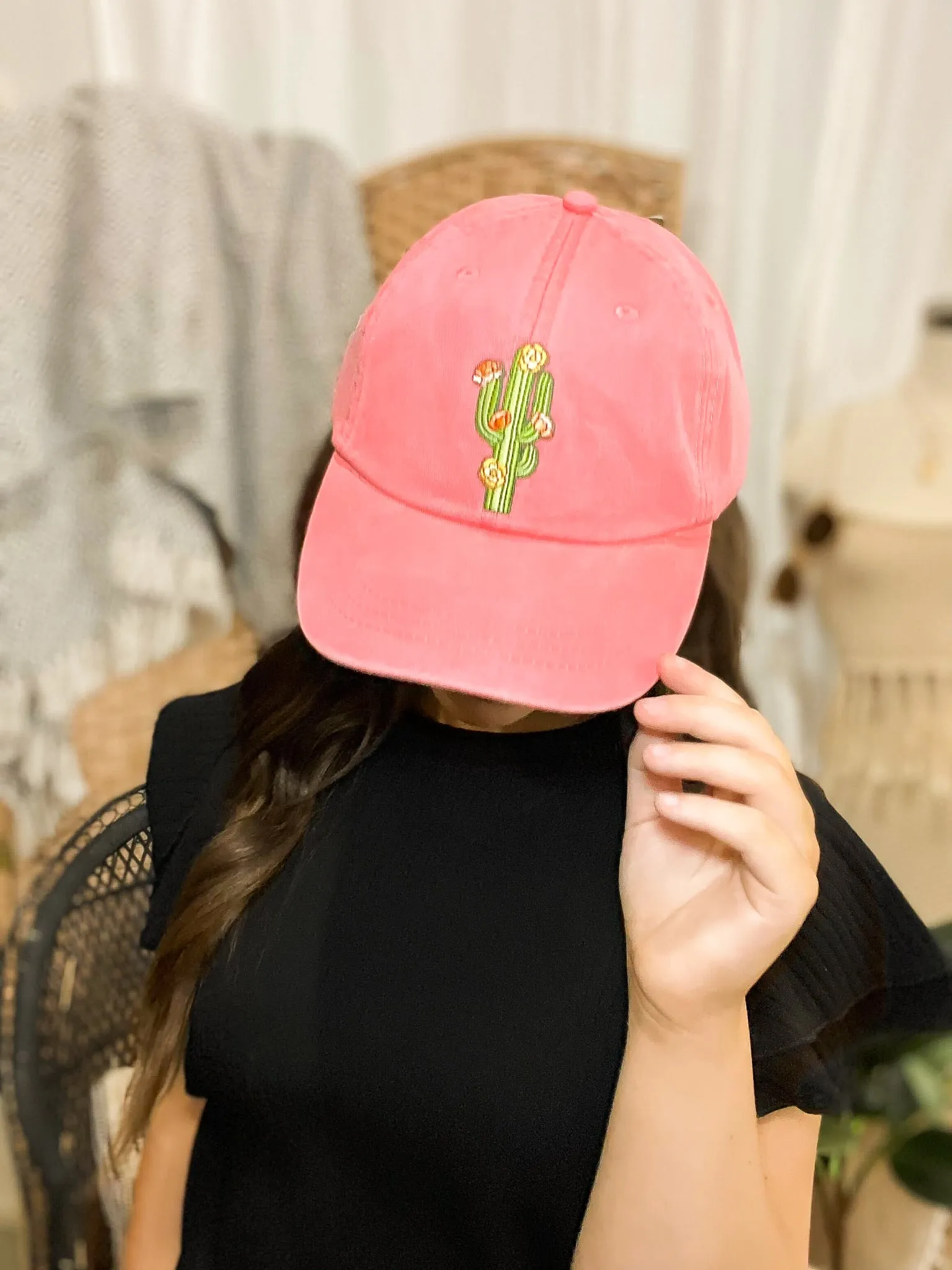 Cactus Embroidered Hat