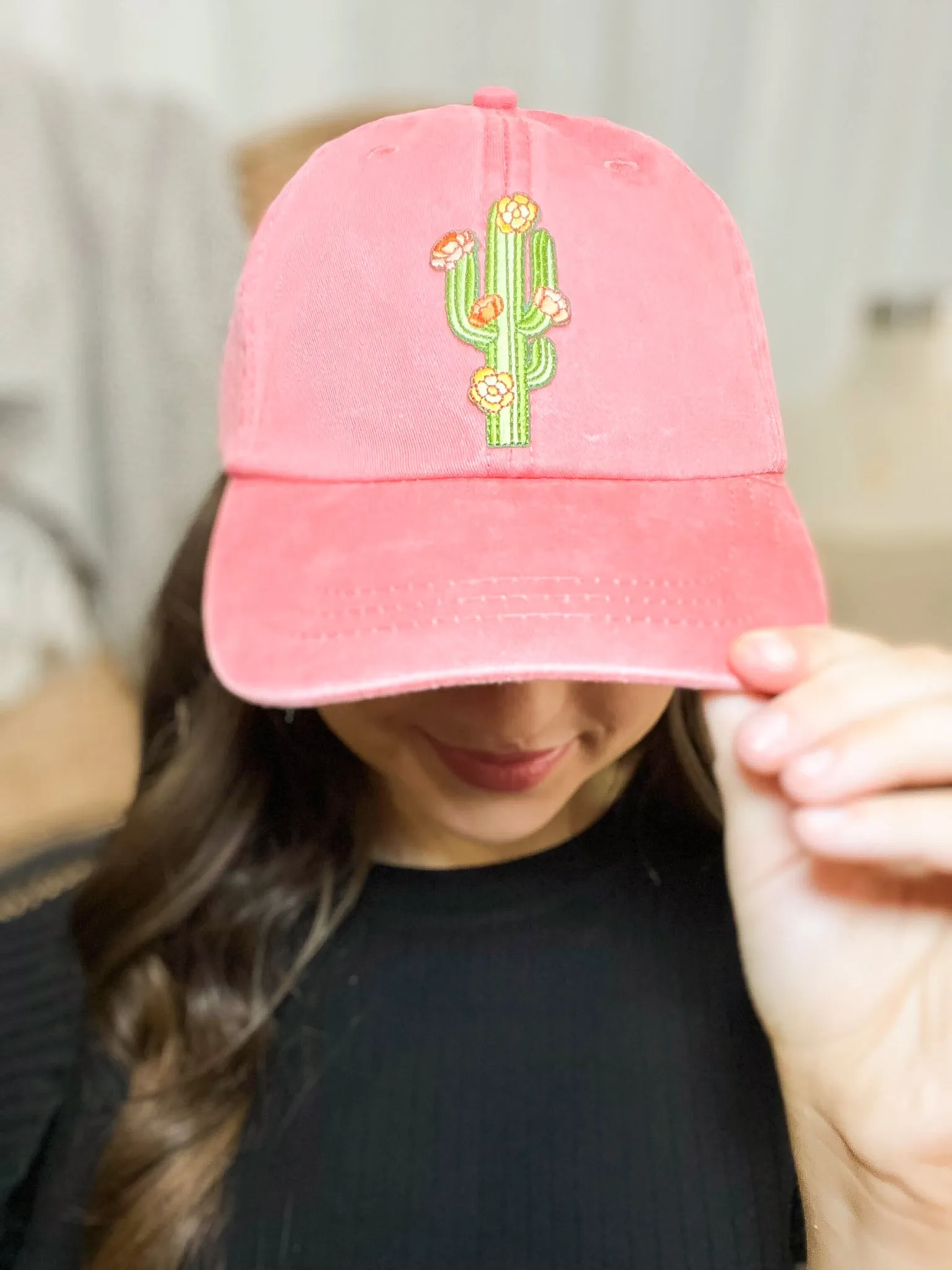 Cactus Embroidered Hat