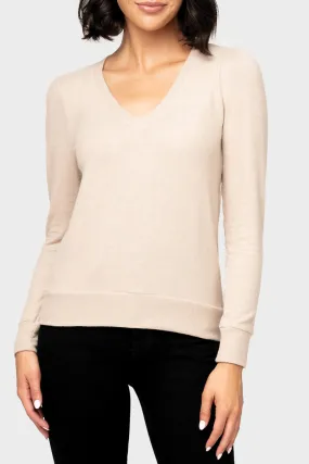 Camden V-Neck Cozy Knit Top