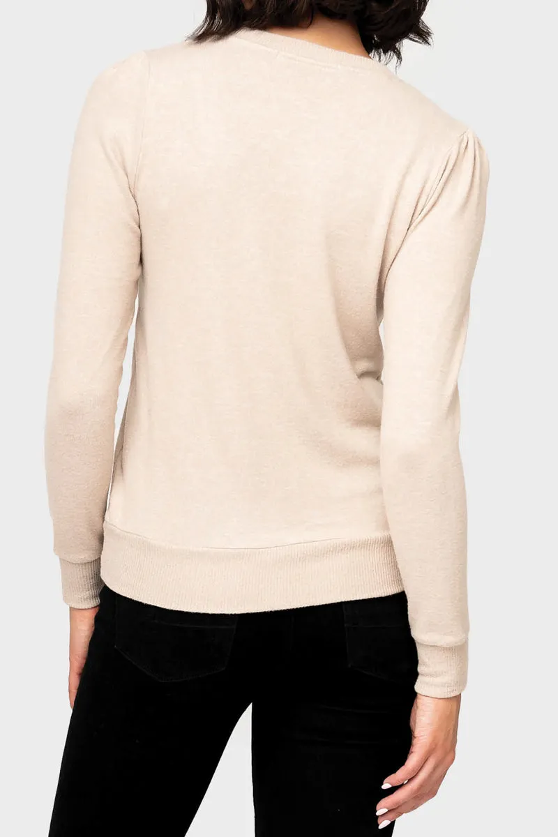 Camden V-Neck Cozy Knit Top