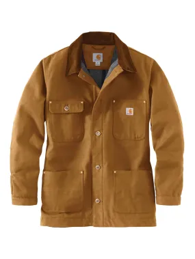 Brown Carhartt Chore Coat with Blanket Lining - Heavy Duty Work Apparel