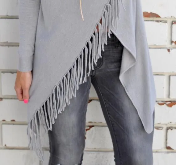 Casual Tassel Fringe Coat