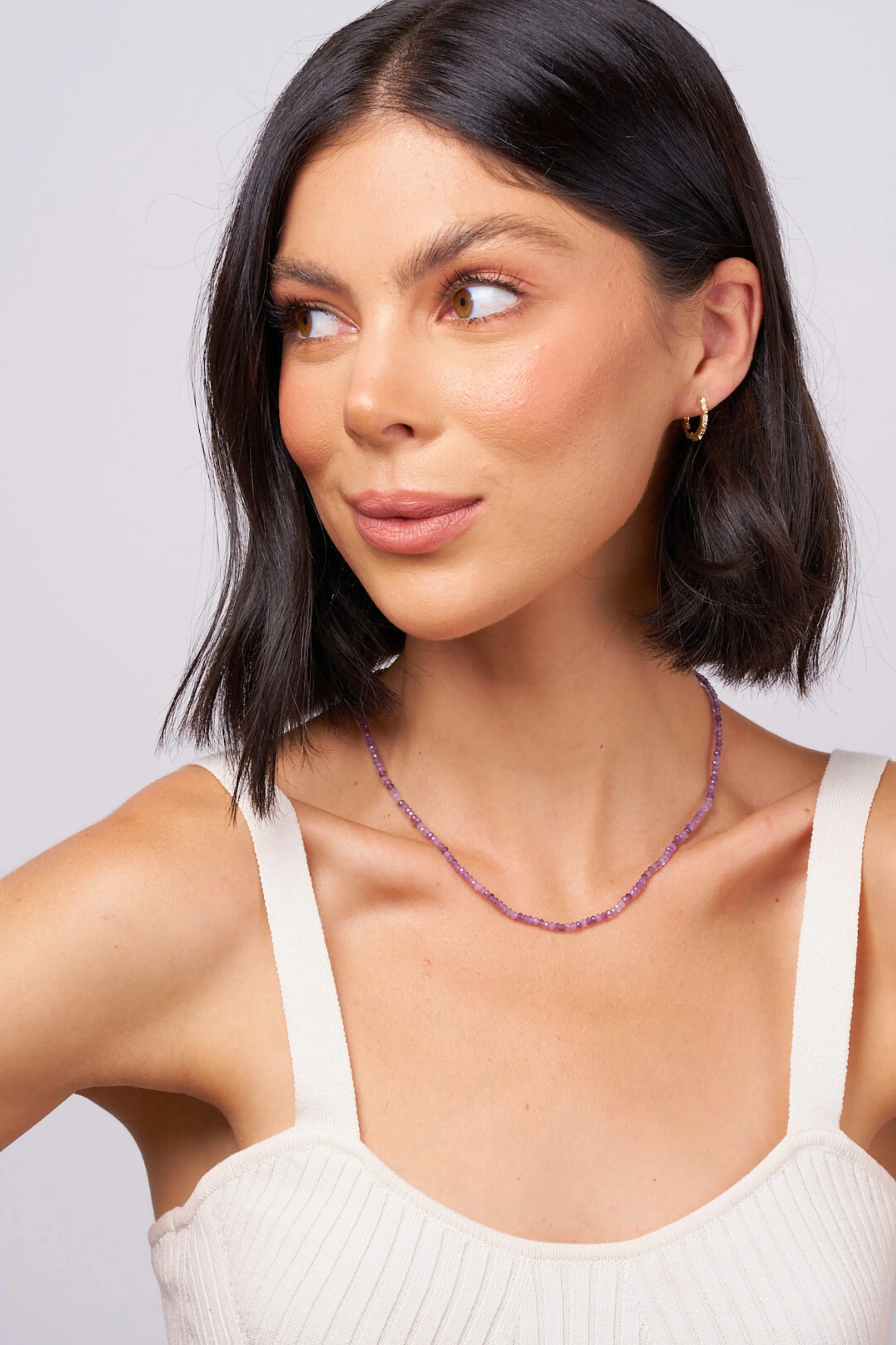 Charlotte Amethyst Gemstone Necklace | Calmness