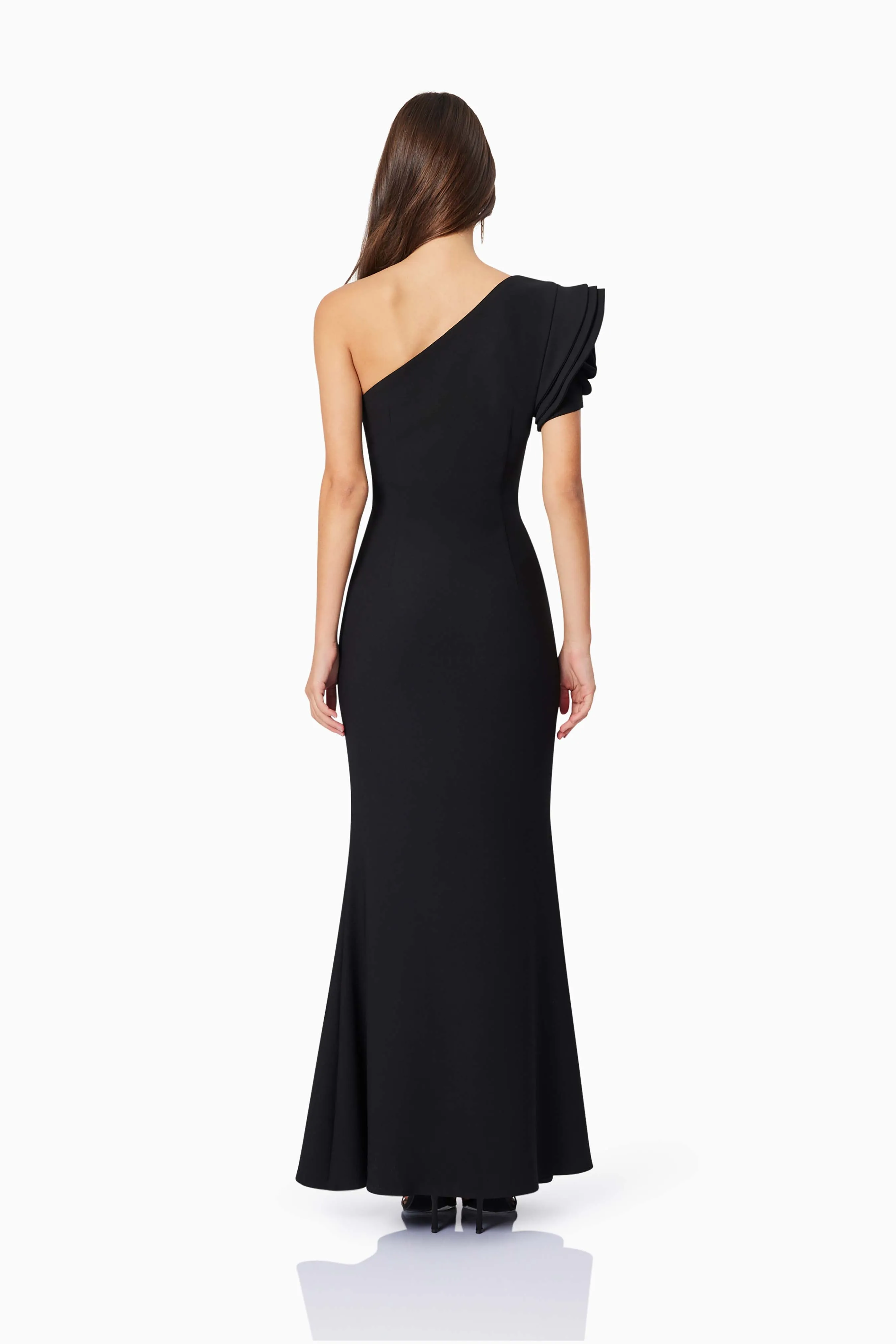 Charlotte Rosette Maxi Dress in Black