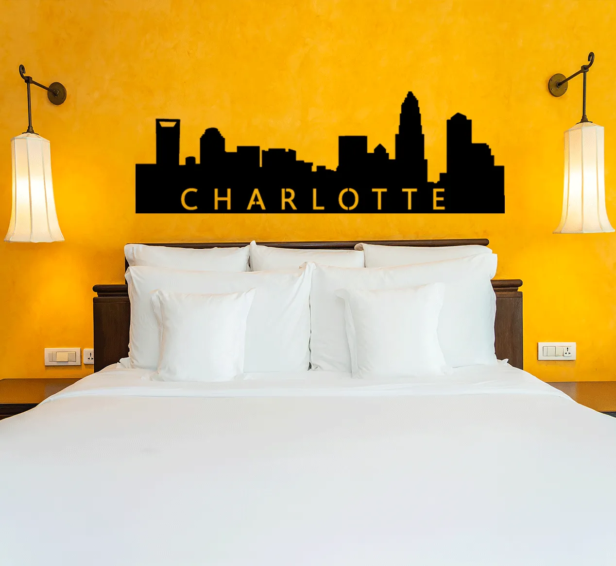 Charlotte Skyline - Metal Wall Art