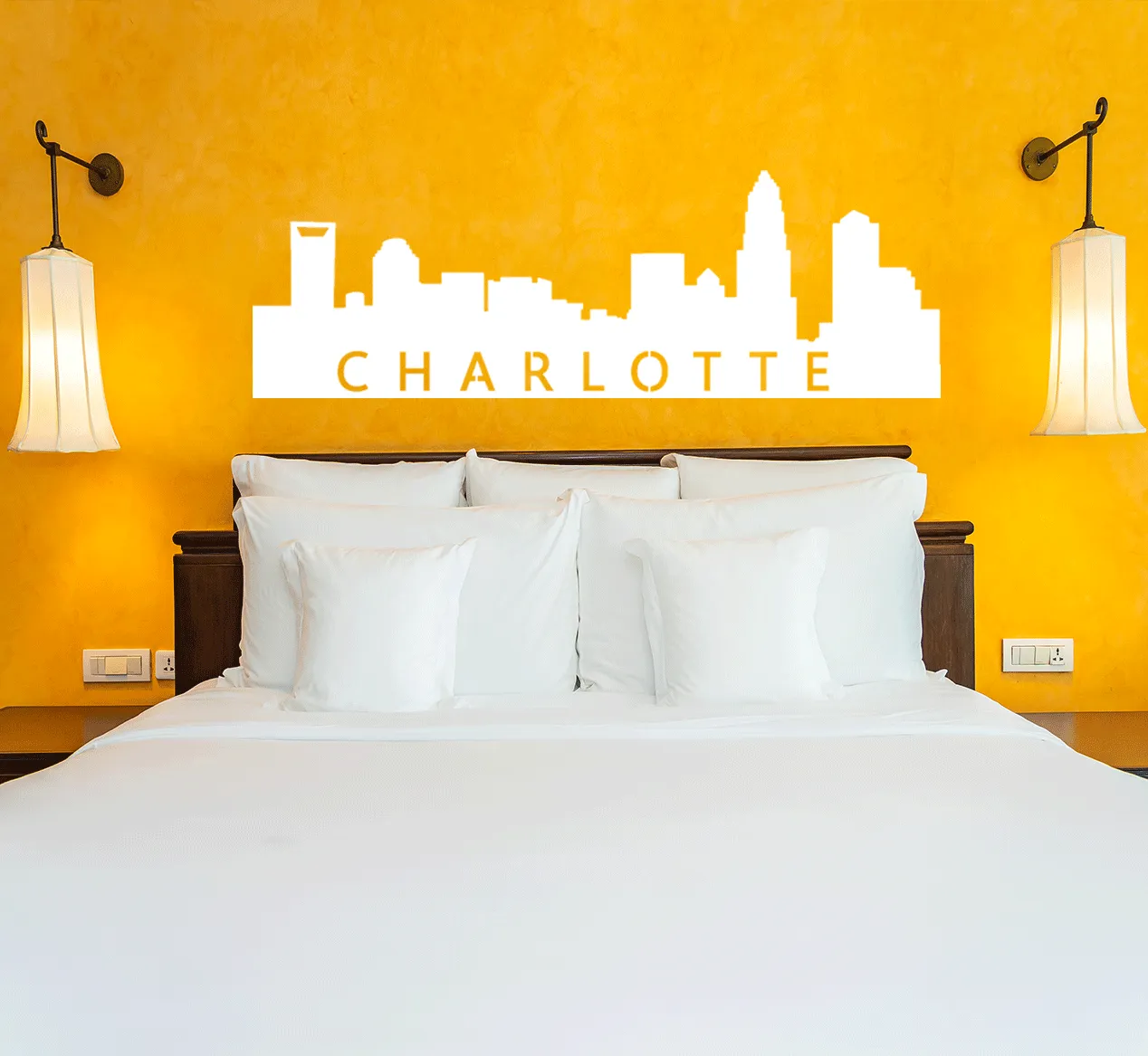 Charlotte Skyline - Metal Wall Art