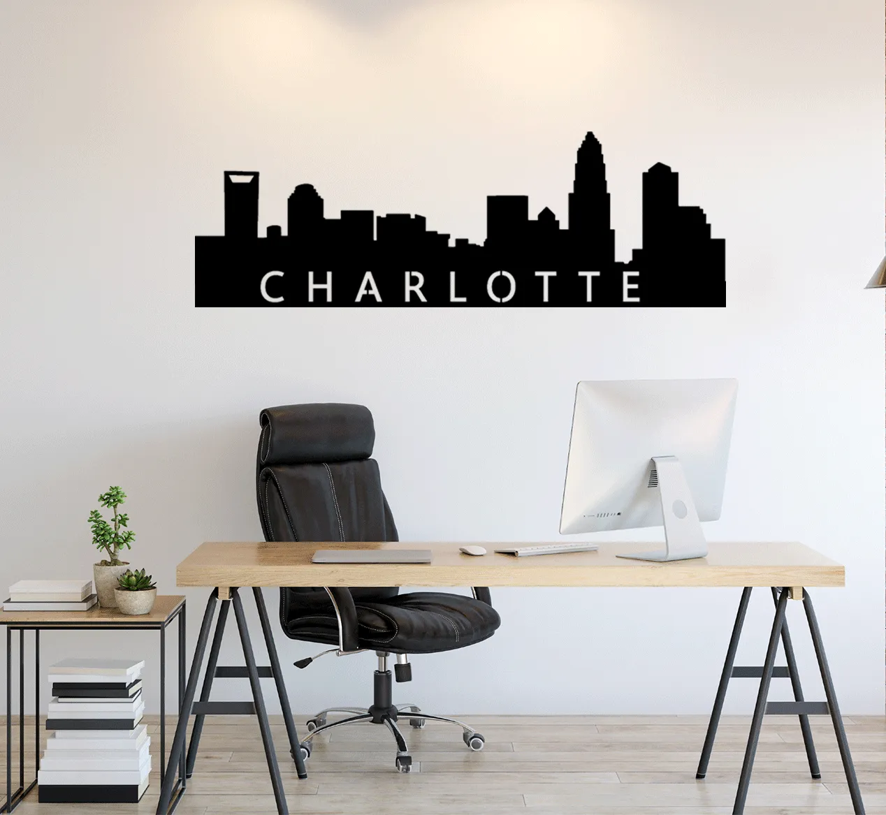 Charlotte Skyline - Metal Wall Art