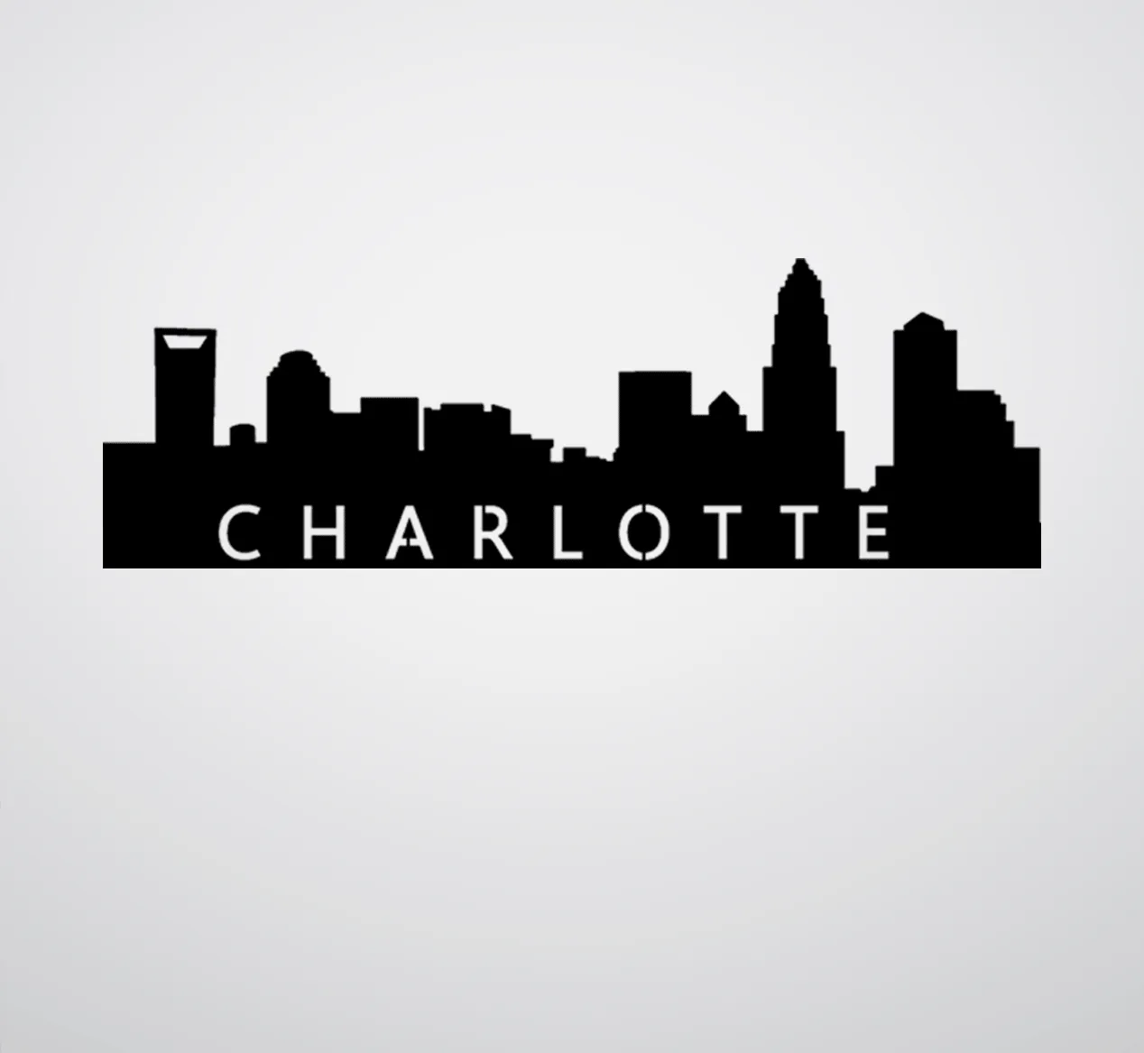 Charlotte Skyline - Metal Wall Art