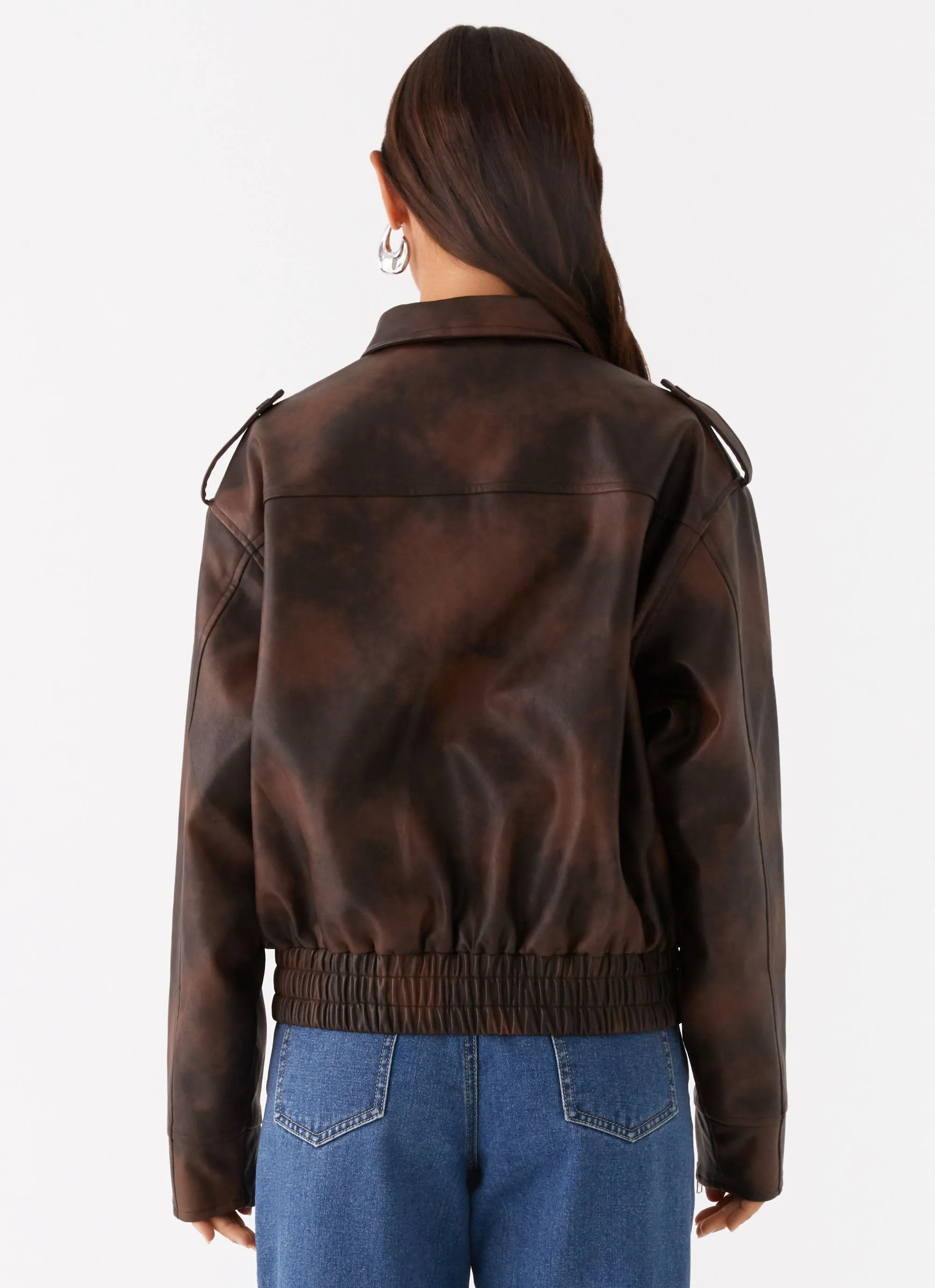 Chicago Bomber Jacket - Chocolate