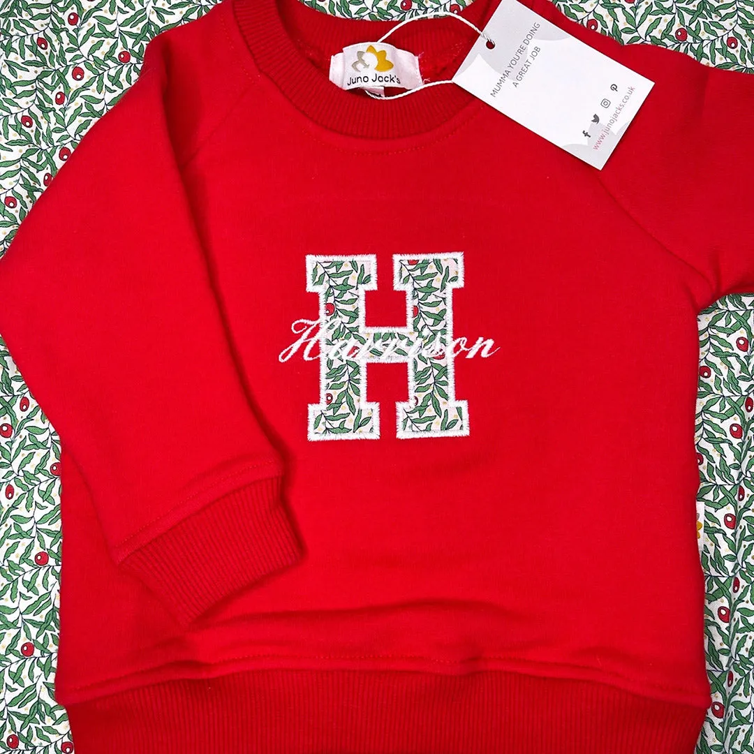 Christmas Luxury Liberty London  Initial Baby/Child Sweatshirt