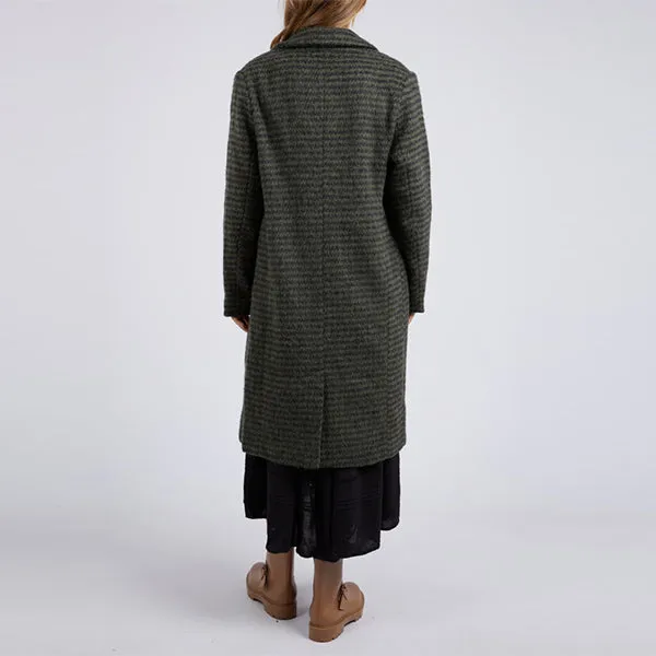 Clementine Coat - Khaki   Black