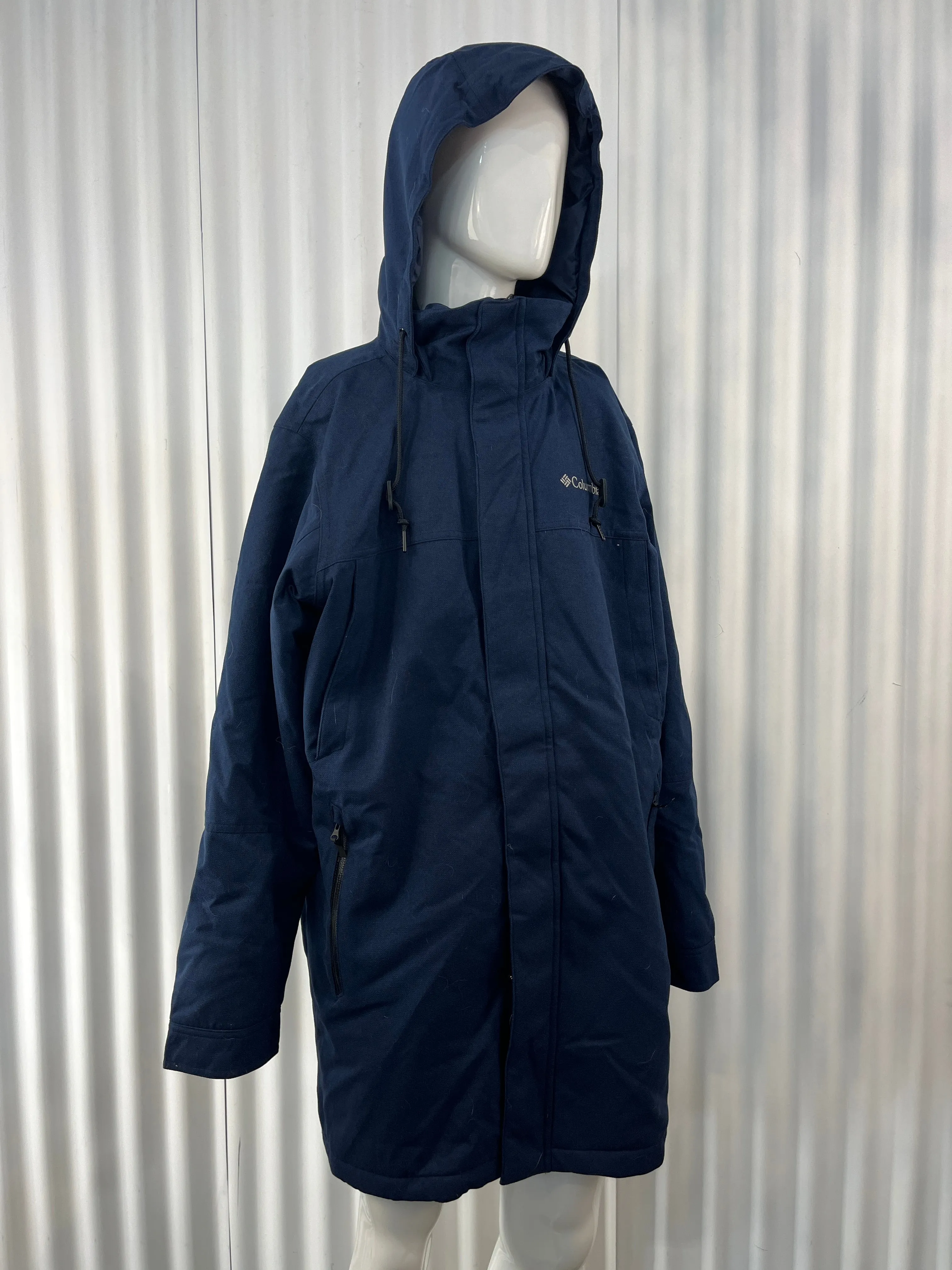 Columbia Navy Heavy Sailor Down Parka Jacket