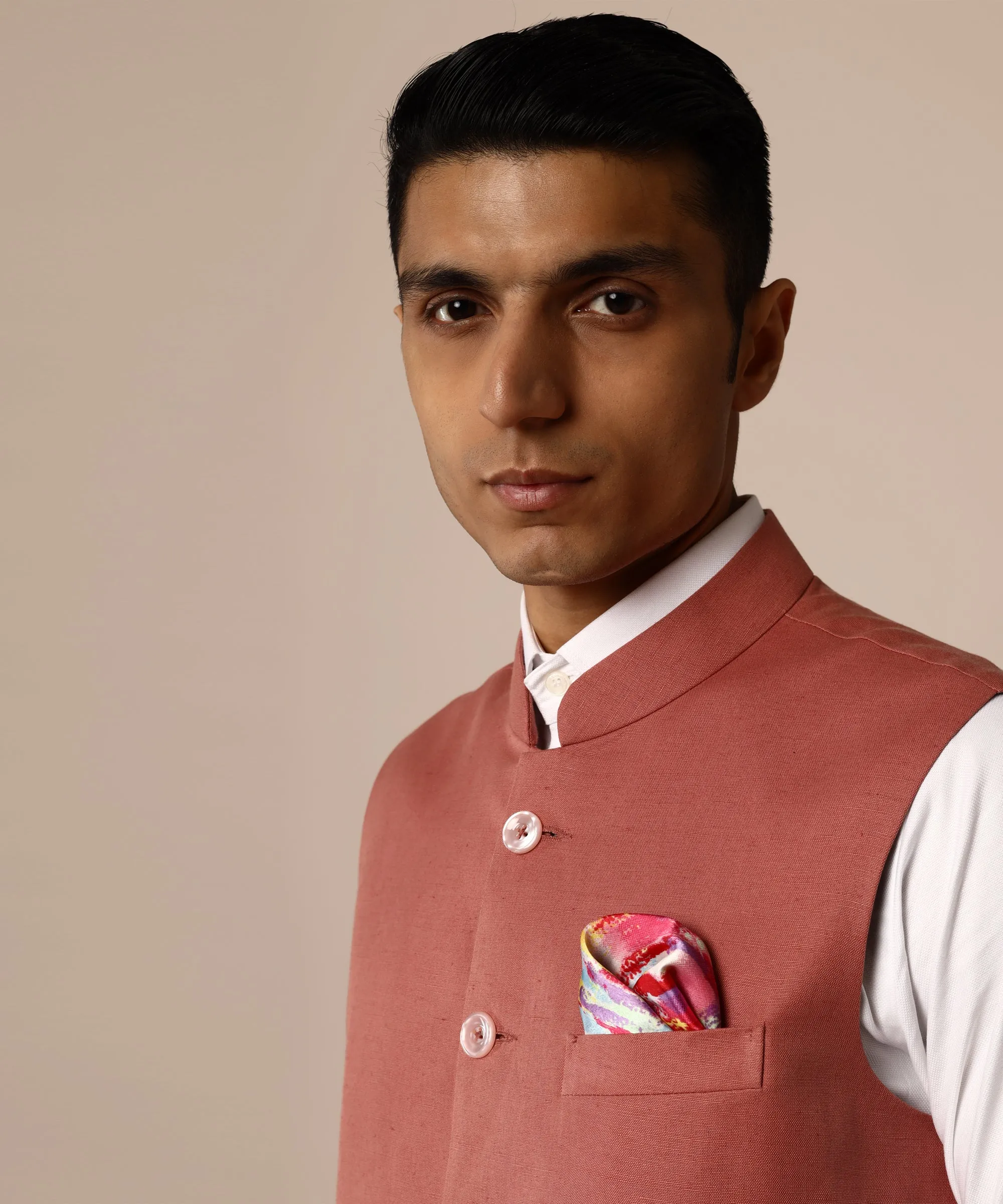 Coral Nehru Jacket