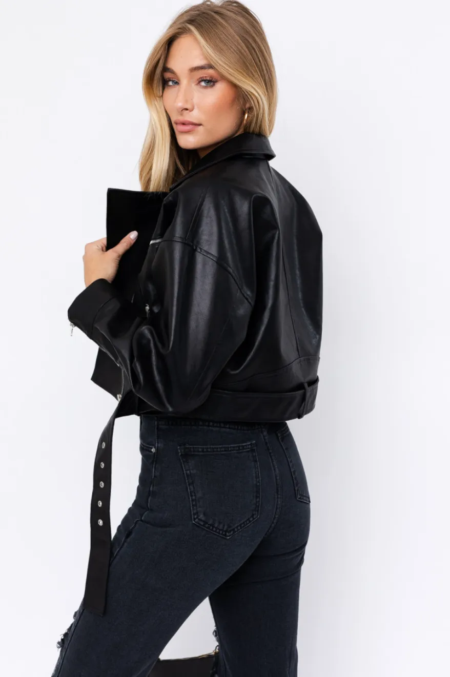 Courtney Moto Leather Jacket