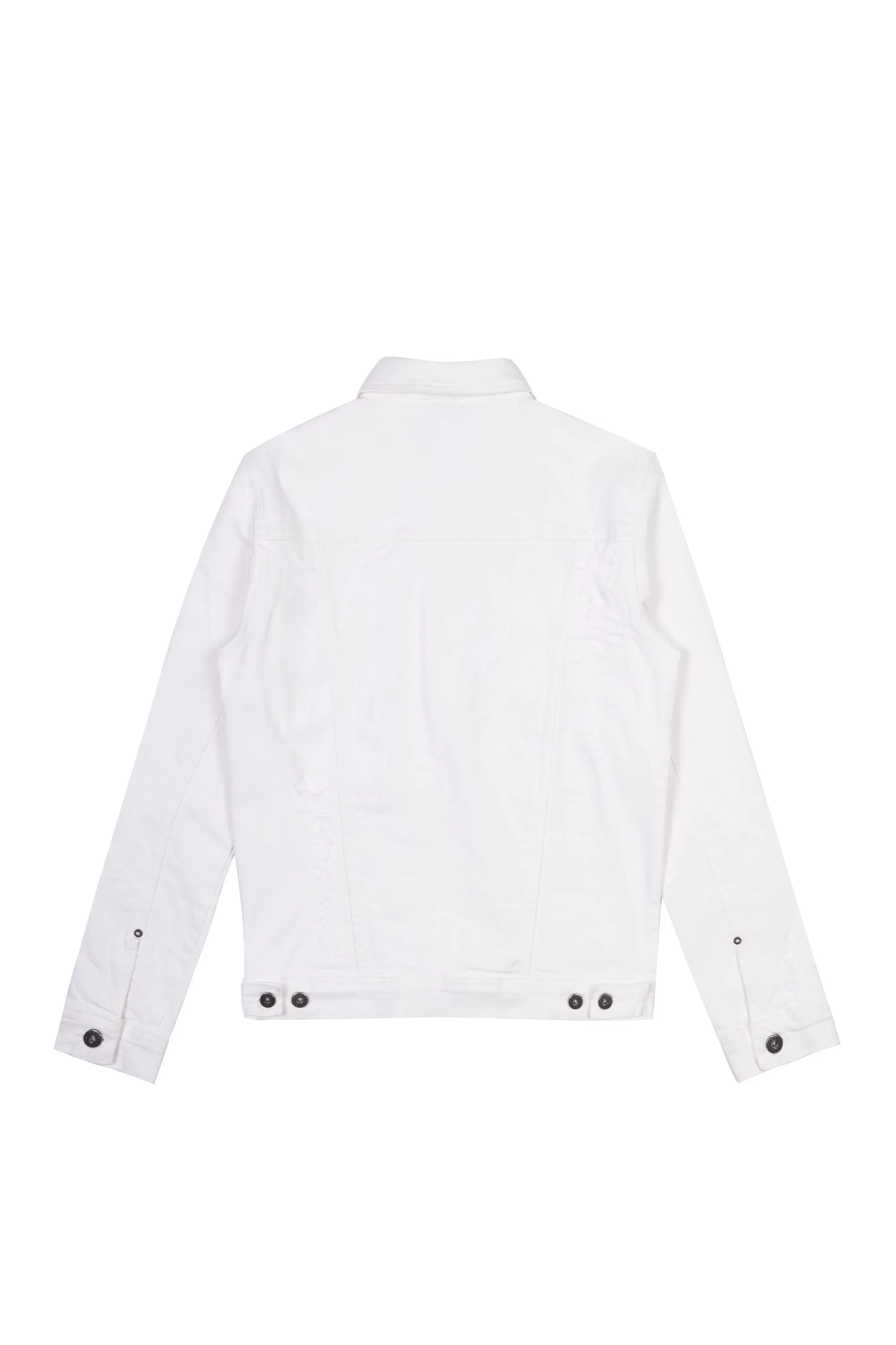 Distressed Rip & Repair Jean Jacket - White