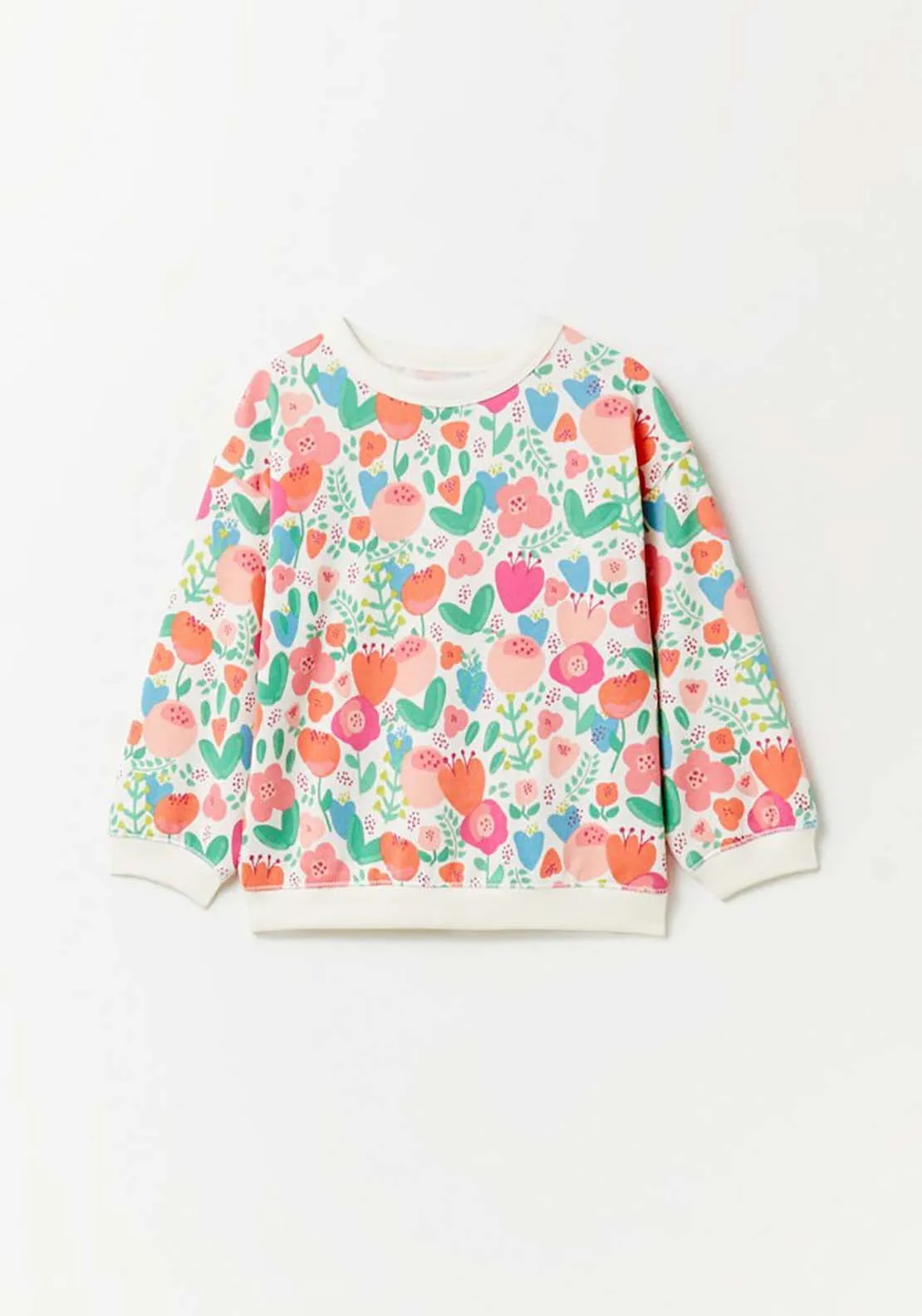 Flower Sweatshirt - White