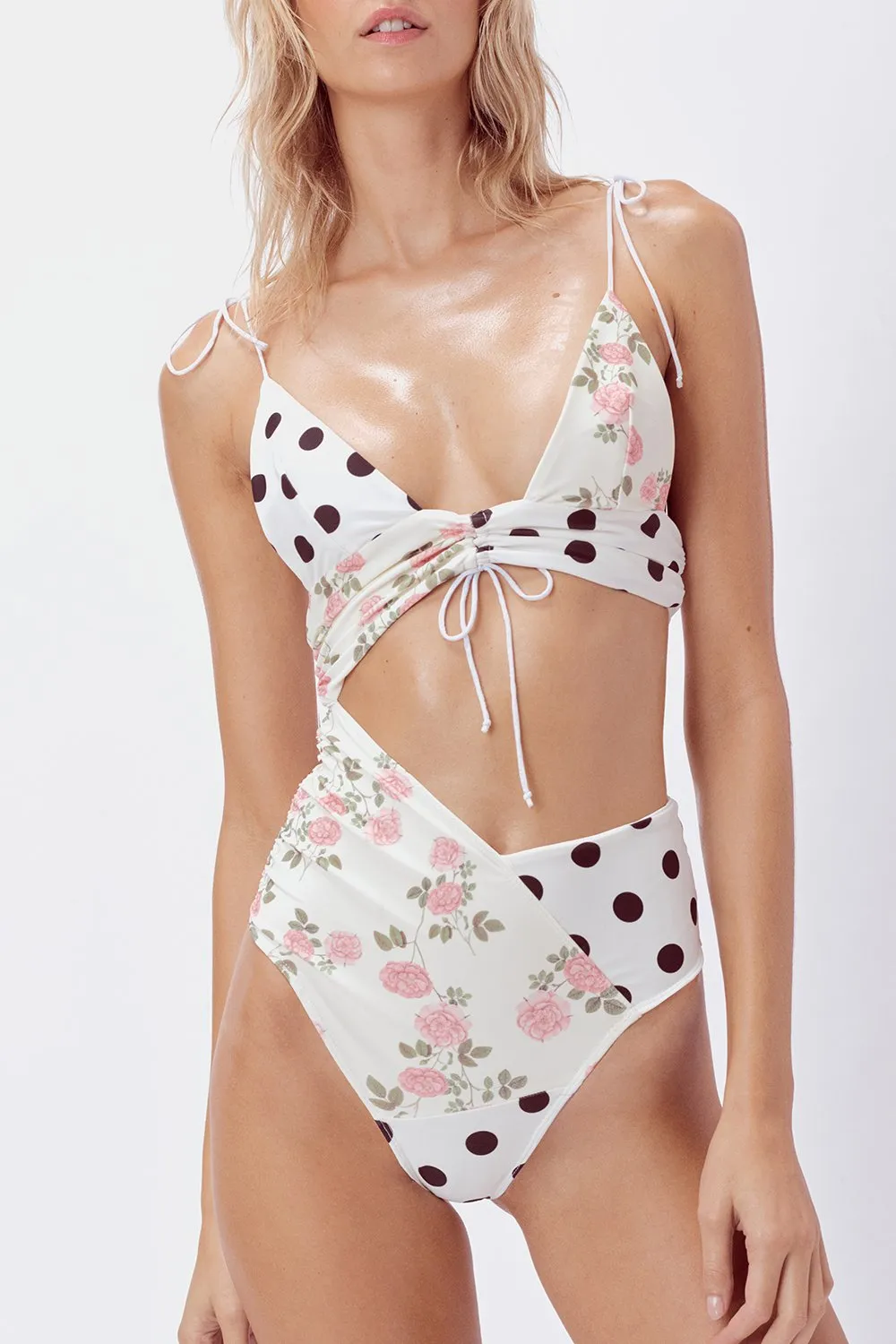 For Love and Lemons Swim Suit Neapolitan One Piece