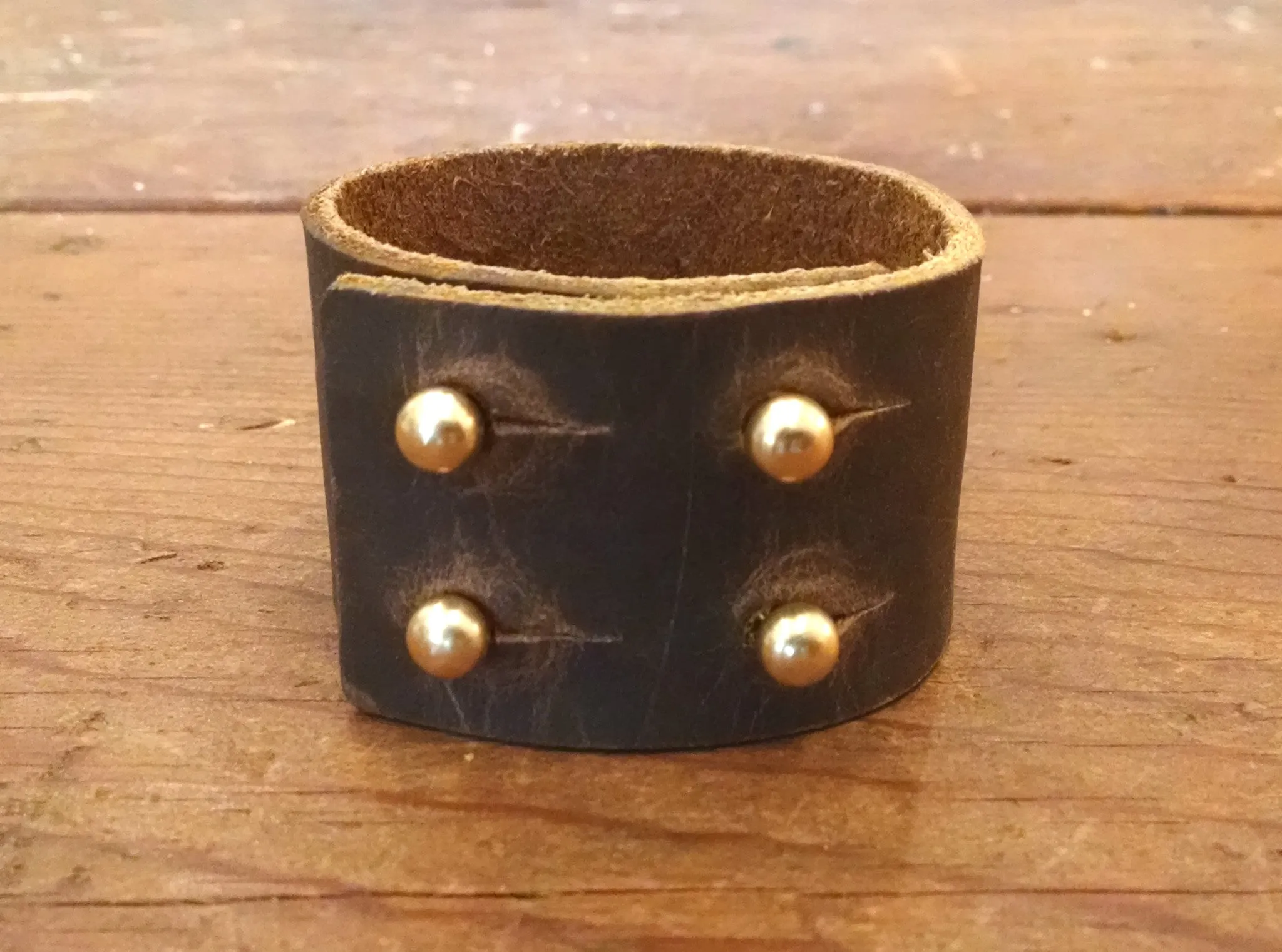 Four Button Leather Cuff