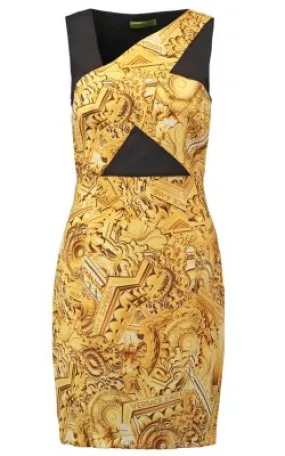 Gold Shift Dress