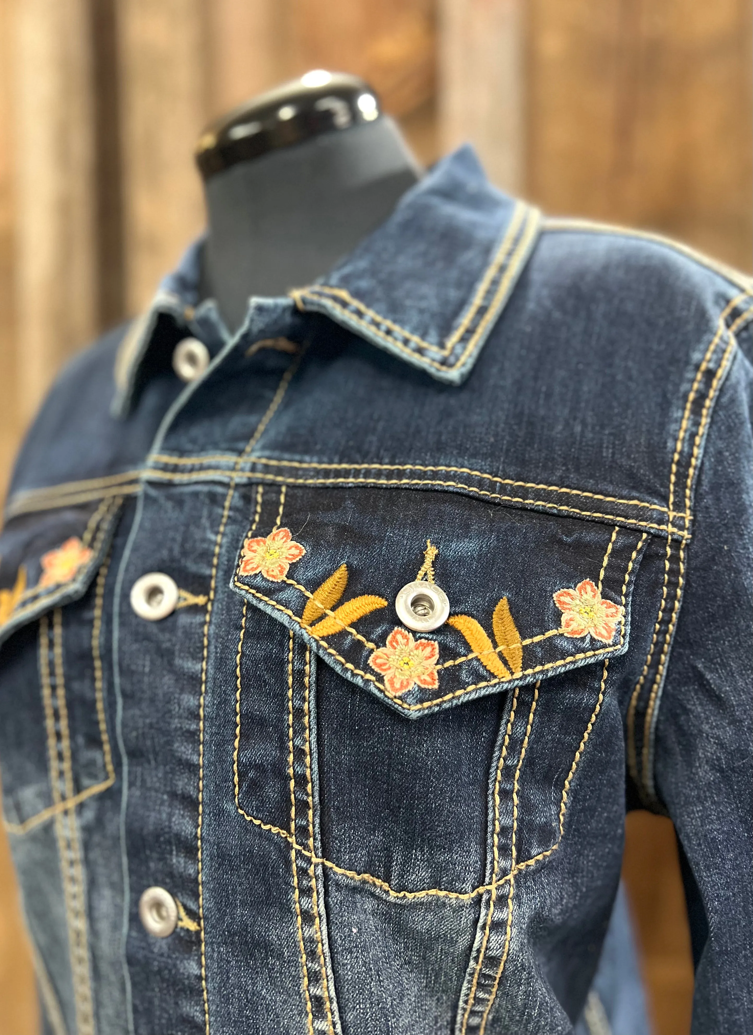 Grace in LA Paisley Denim Jean Jacket