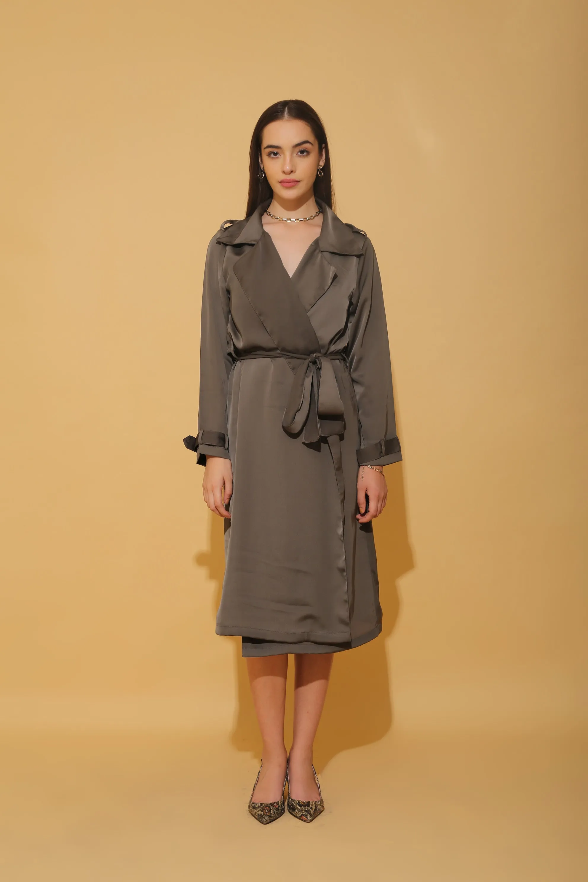 Grey Summer Trench