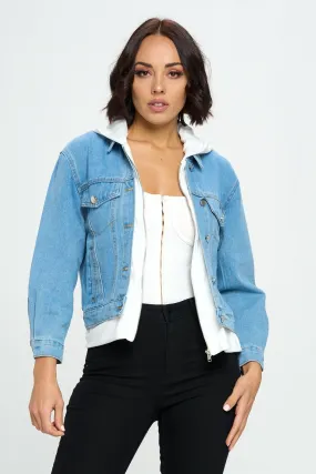 Hooded Denim Jacket