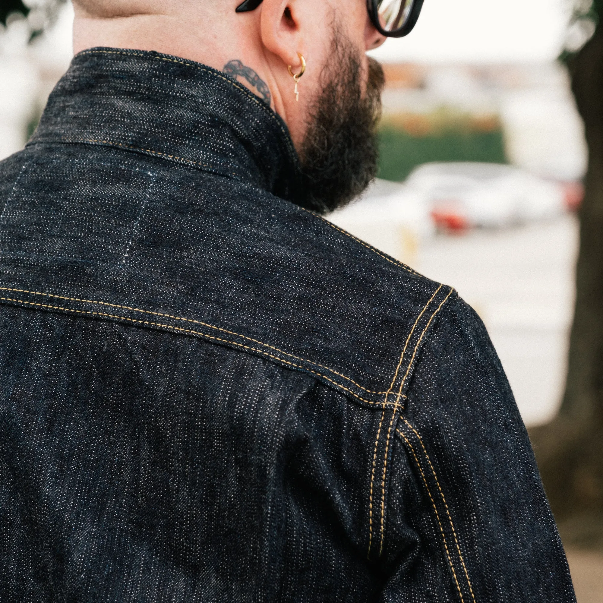 Iron Heart IHJ-507-SLB 16oz Slubby Selvedge Denim Type II Jacket Indigo