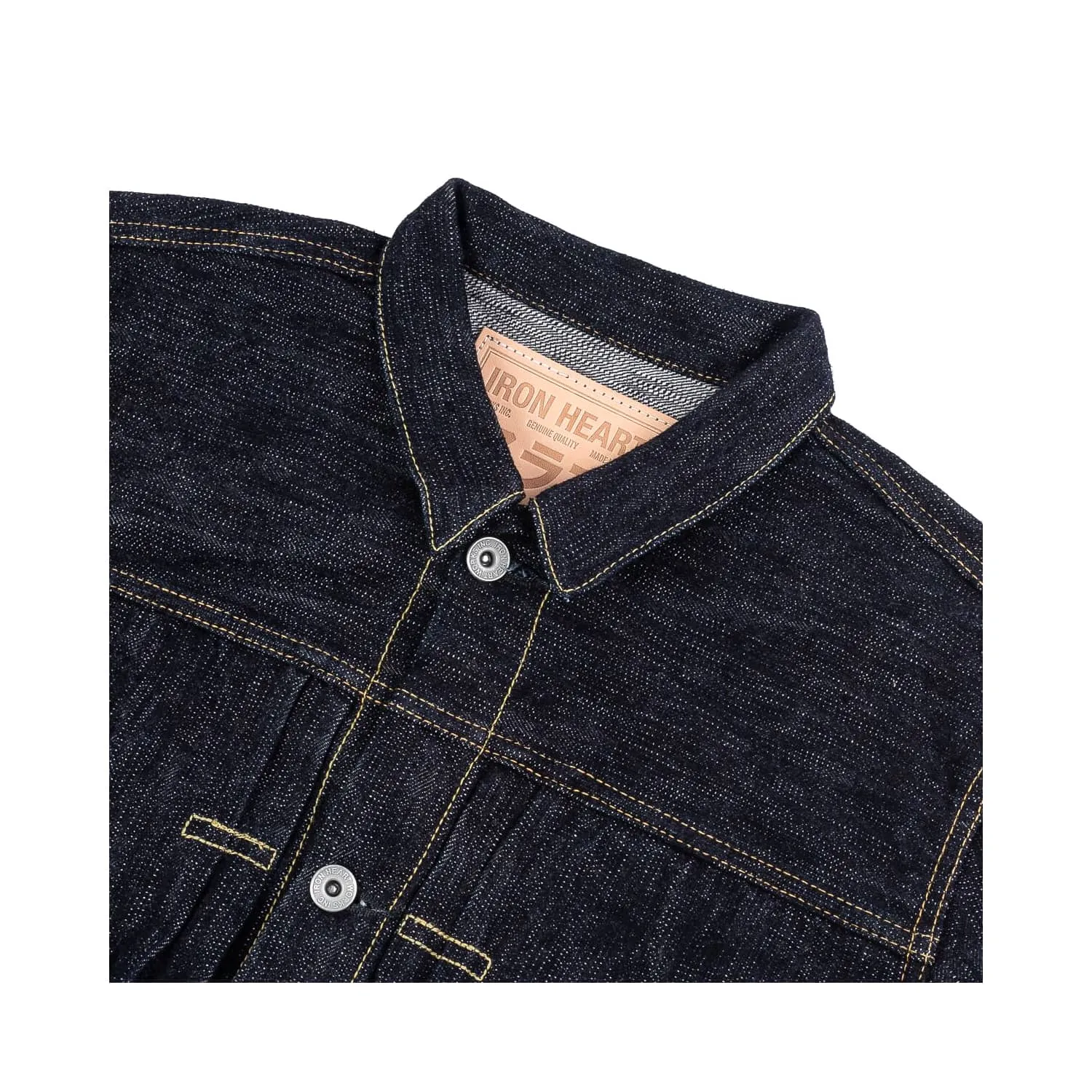 Iron Heart IHJ-507-SLB 16oz Slubby Selvedge Denim Type II Jacket Indigo