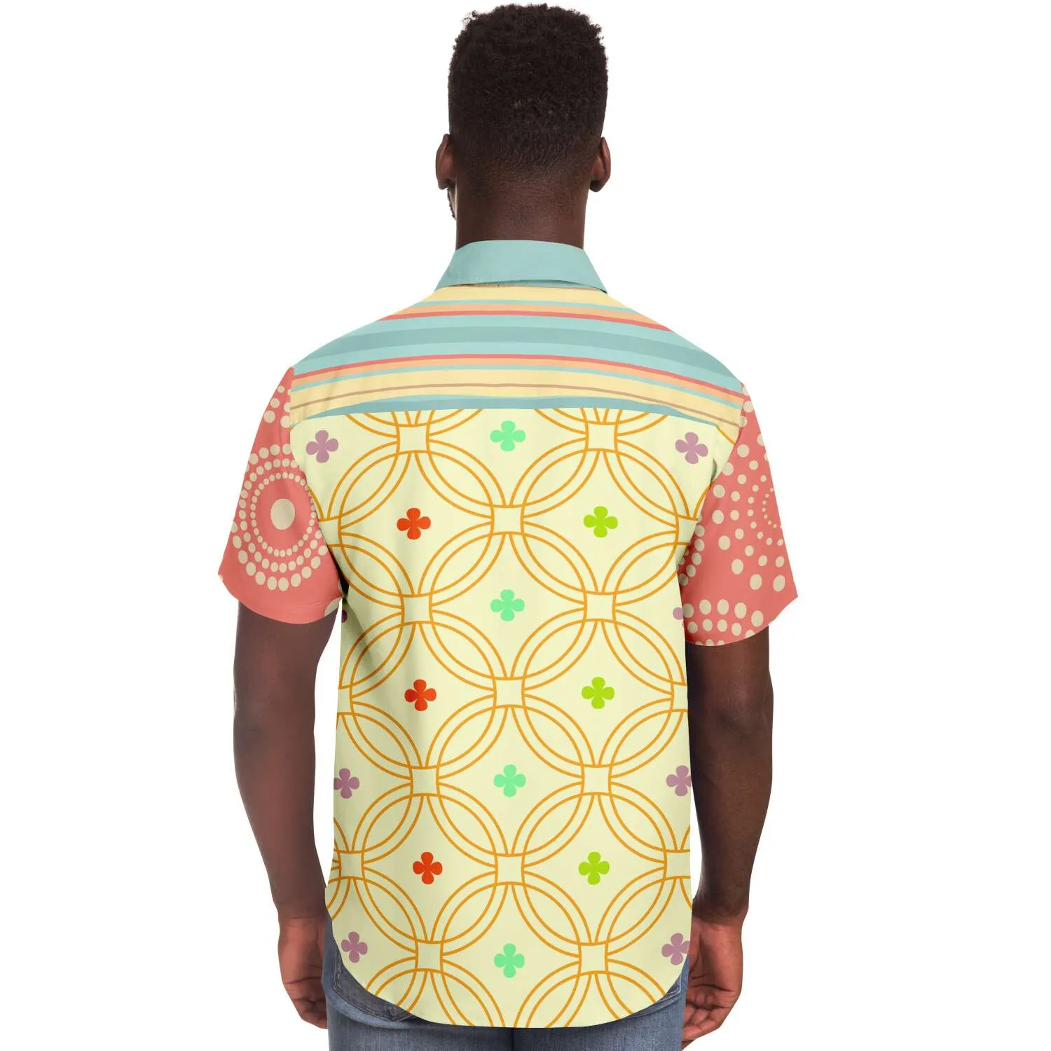 Kaleidoscope Short Sleeve Button Down Shirt