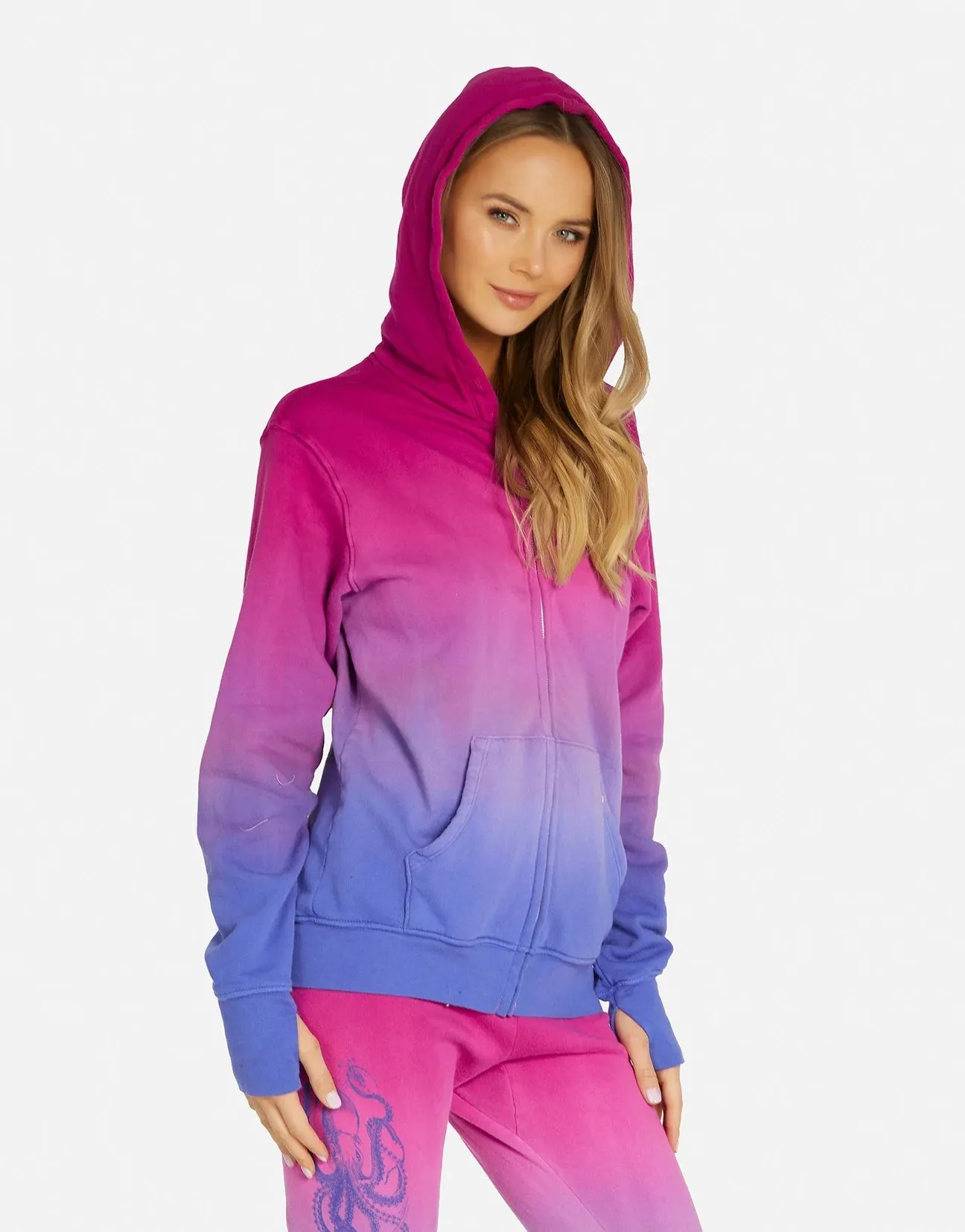 Lauren Moshi Octopus Zipper Hoodie