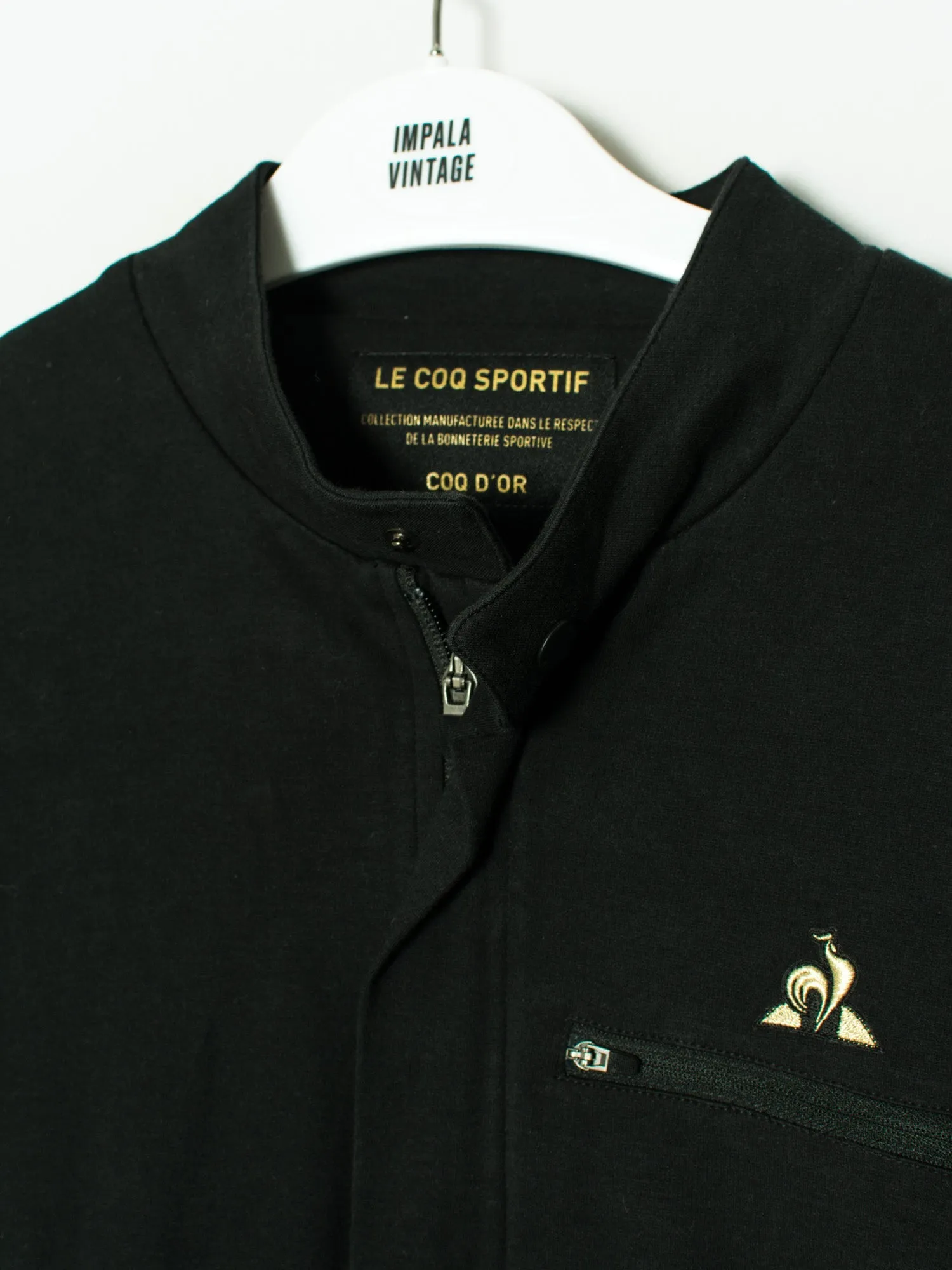 Le Coq Sportif Black Zipper Sweatshirt