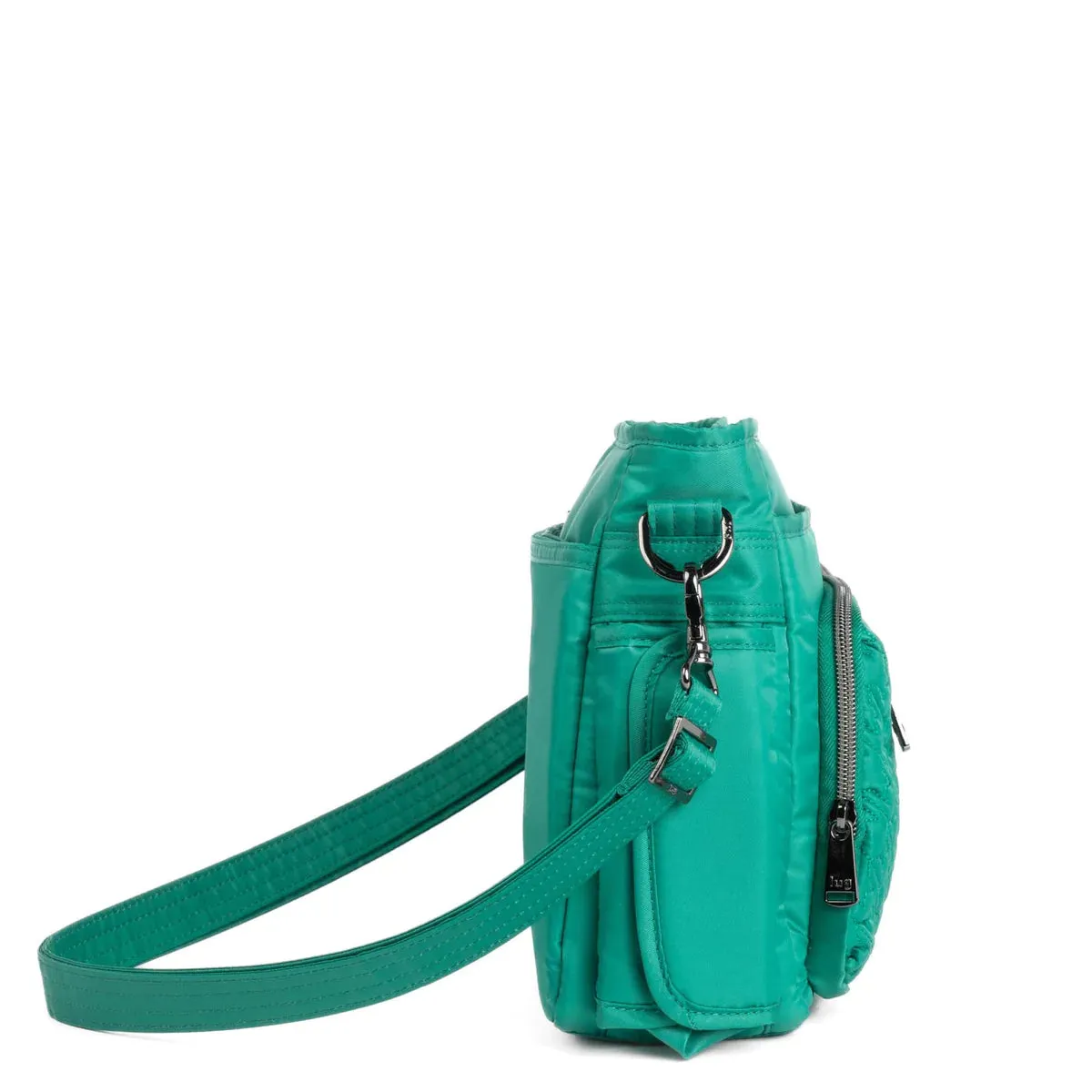 LUG Shimmy SE Crossbody Bag in Kelly Green