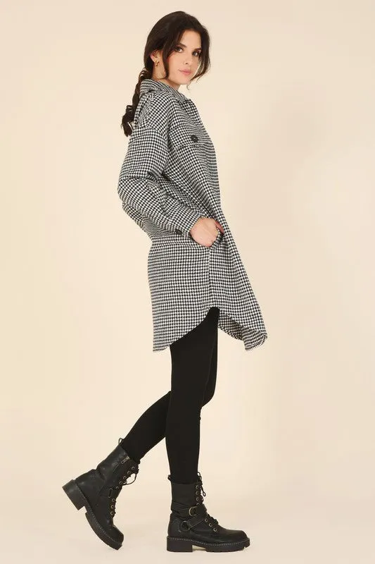 LULA HOUNDSTOOTH SHACKET [ONLINE EXCLUSIVE]