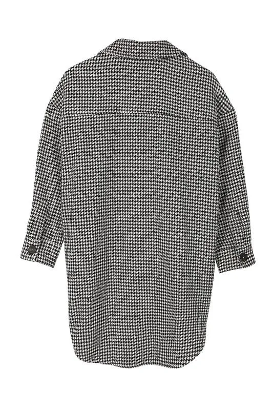 LULA HOUNDSTOOTH SHACKET [ONLINE EXCLUSIVE]